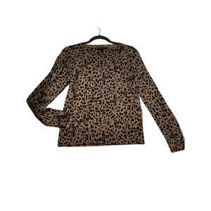 Banana Republic Merino Wool Cheetah Print Sweater